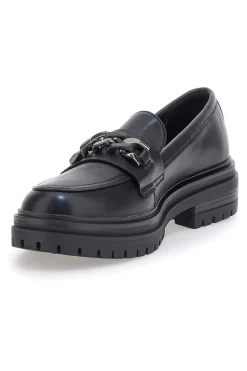 Mocassino Nero con Catena CAFE' COST 9Y7298