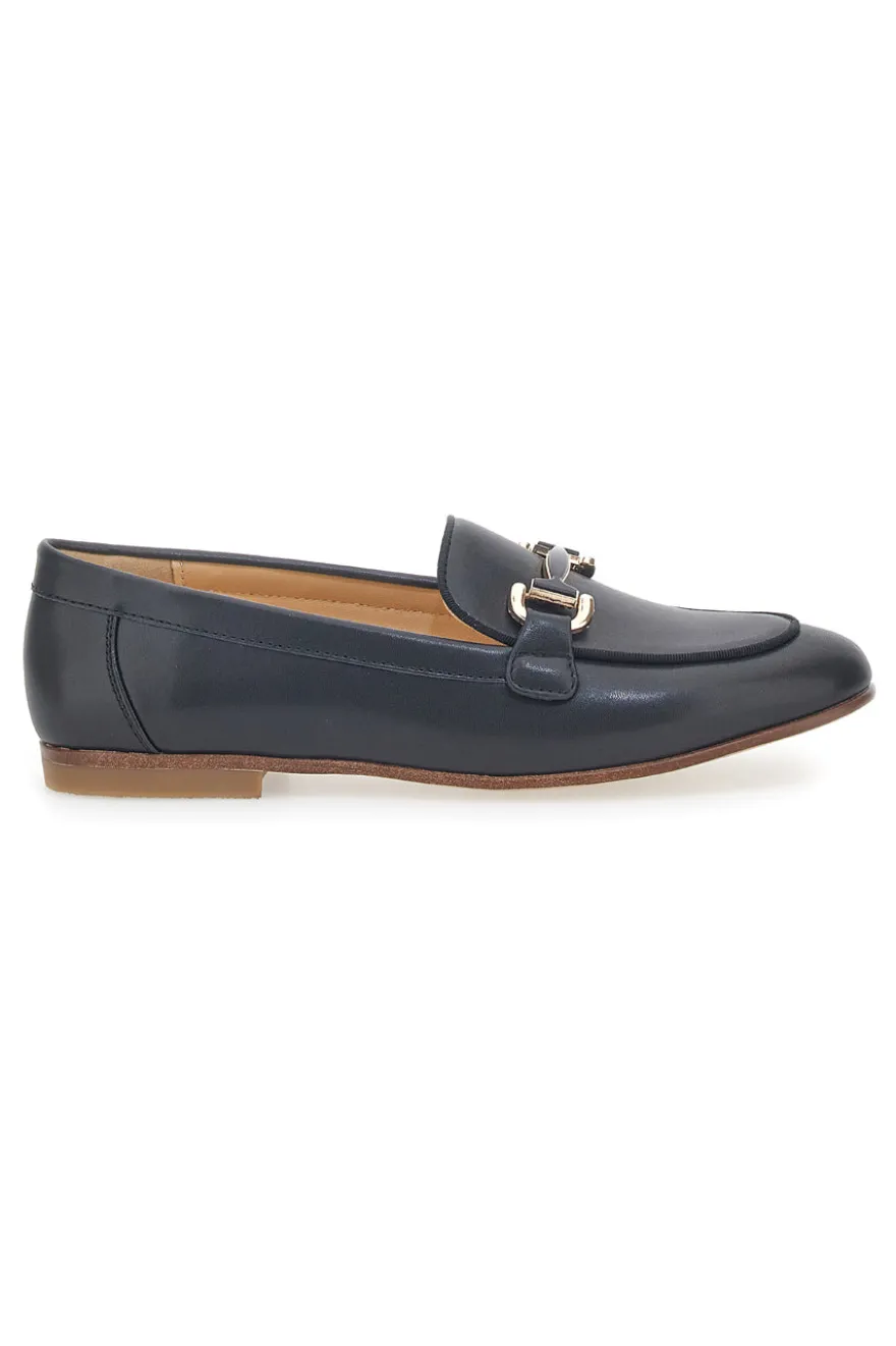 Mocassino nero con Morsetto Mariella Burani 50450