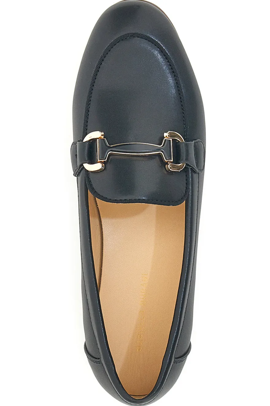 Mocassino nero con Morsetto Mariella Burani 50450