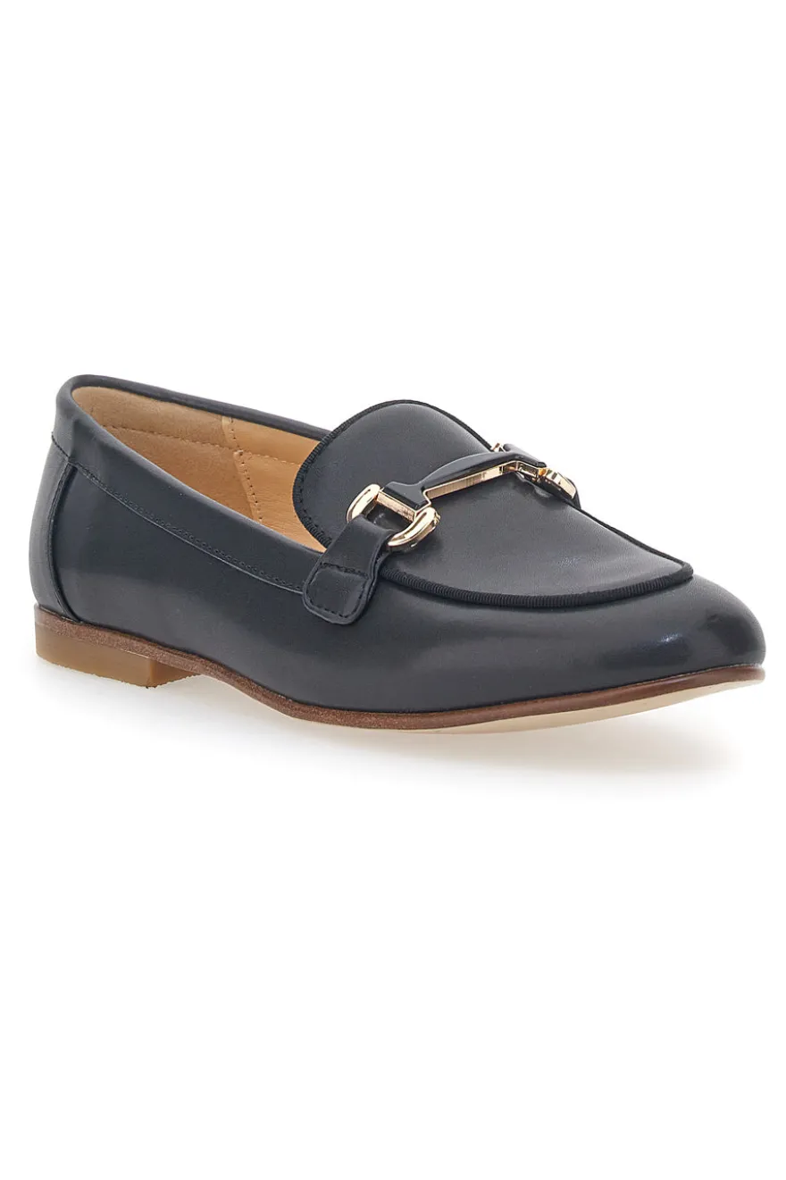 Mocassino nero con Morsetto Mariella Burani 50450