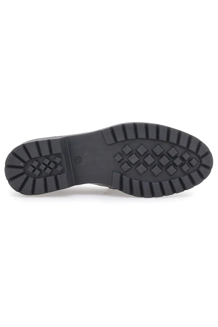 Mocassino nero con suola carrarmato Pittarello glam 842120