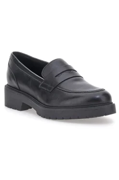 Mocassino nero con suola carrarmato Pittarello glam 842120