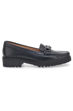Mocassino nero in vera pelle PITTARELLO FOCUS 8300