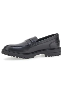 Mocassino Nero Vera Pelle Altemberg 23111