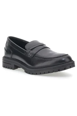 Mocassino Nero Vera Pelle Altemberg 23111