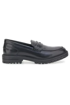 Mocassino Nero Vera Pelle Altemberg 23111