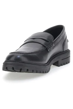 Mocassino Nero Vera Pelle Altemberg 23111