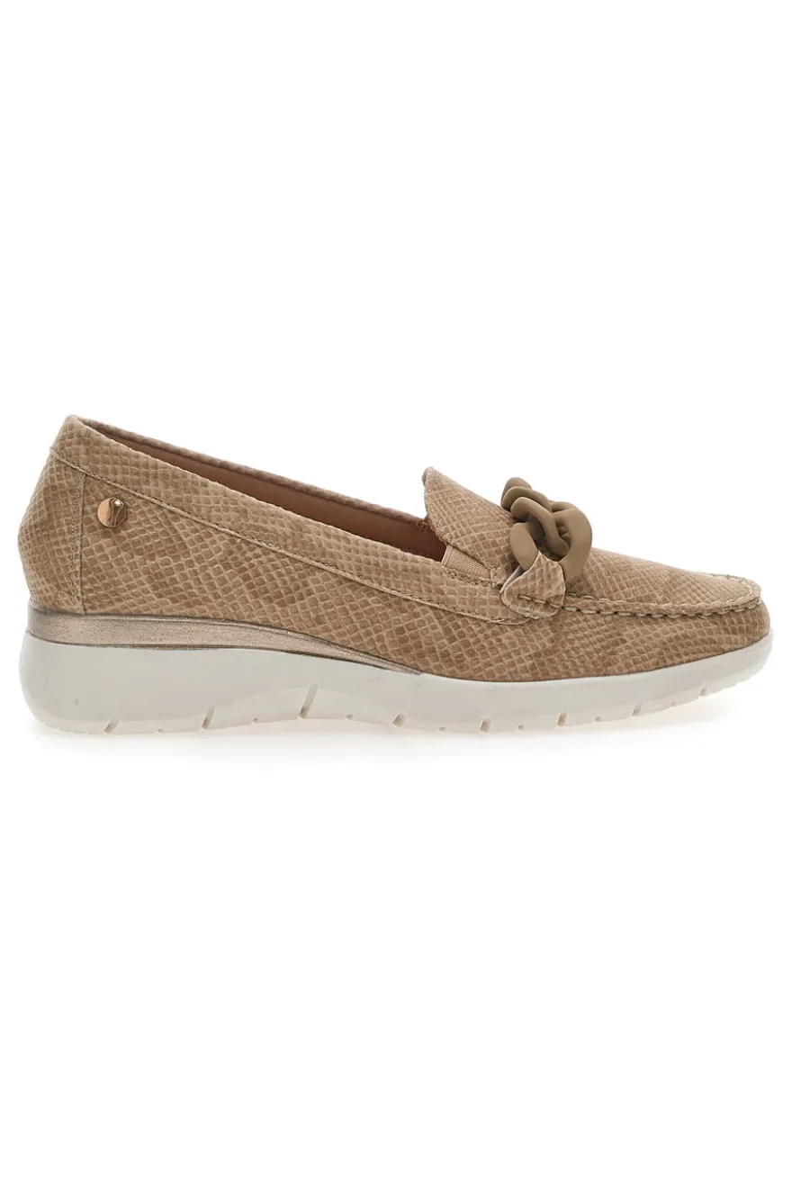 Mocassino Pitonato Beige Inblu 17 IC