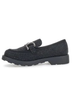 Mocassino Pittarello Glam 1101 Nero con Strass