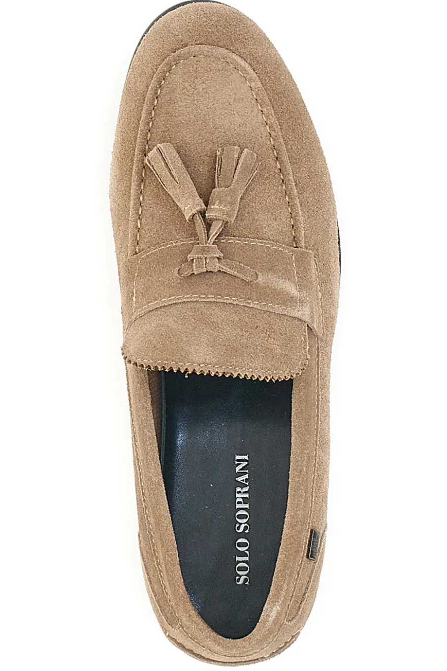 Mocassino Scamosciato Beige Solo Soprani 41820