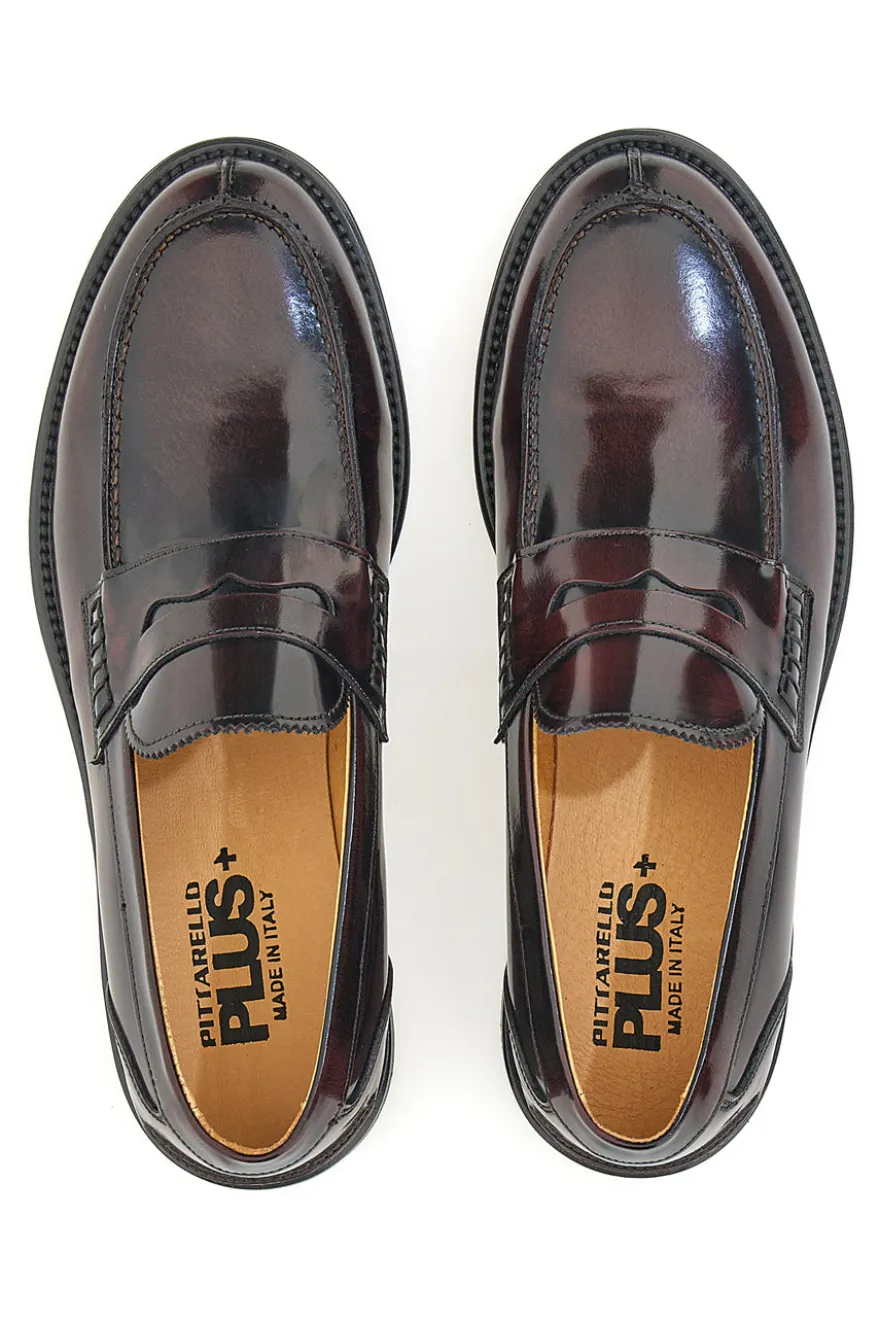 Mocassino Vera Pelle Bordeaux Pittarello Plus 22