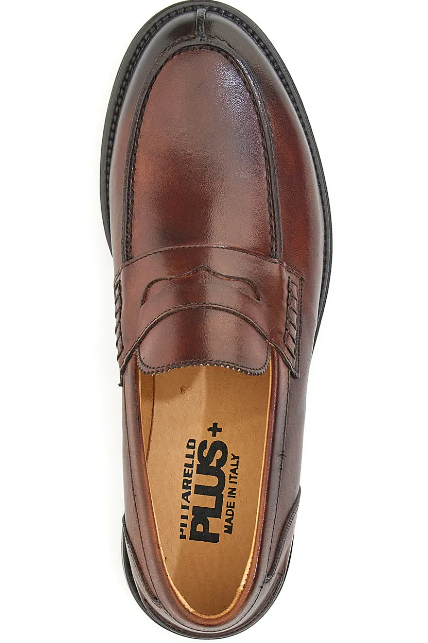Mocassino Vera Pelle Cognac Pittarello Plus 2