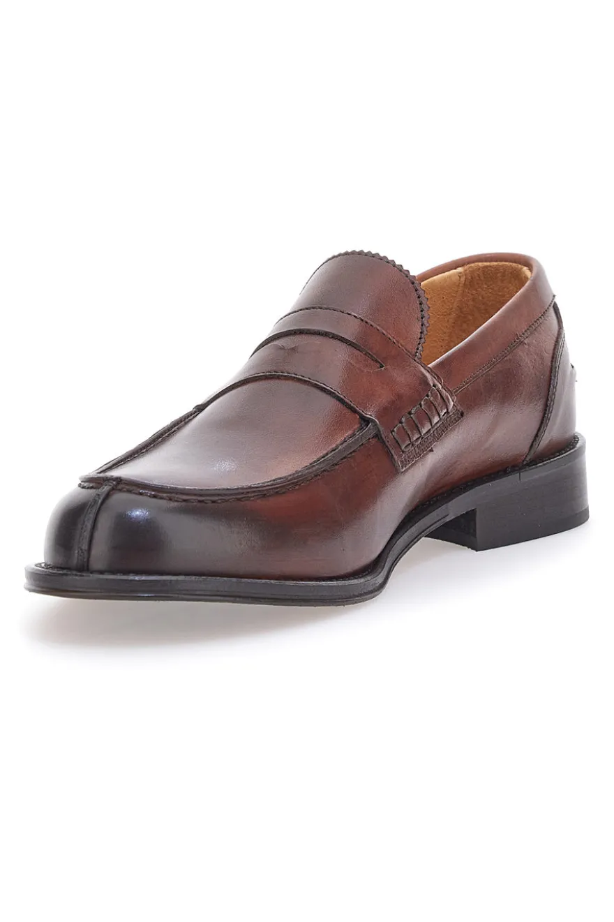 Mocassino Vera Pelle Cognac Pittarello Plus 2