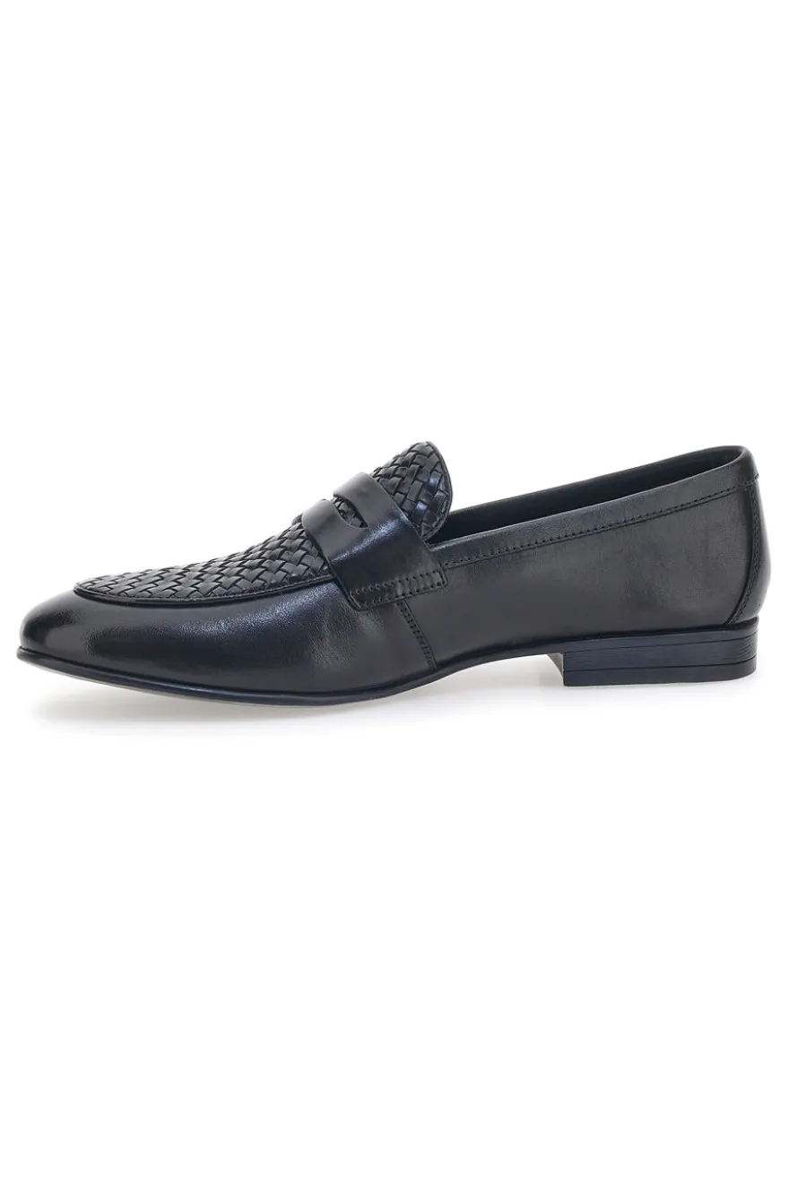 Mocassino Vera Pelle Neri Pittarello Class 1508