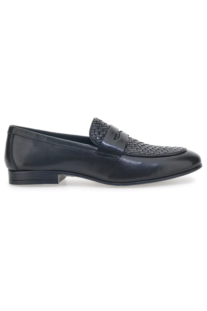 Mocassino Vera Pelle Neri Pittarello Class 1508