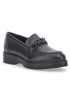 Mocassino Vera Pelle Nero Mio Tempo 243371