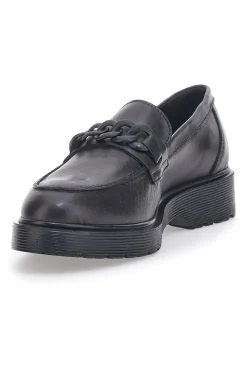 Mocassino Vera Pelle Nero Mio Tempo 243371