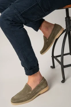Mocassino Verde Vera Pelle Pittarello Focus 8410