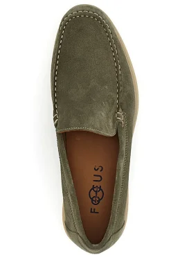 Mocassino Verde Vera Pelle Pittarello Focus 8410