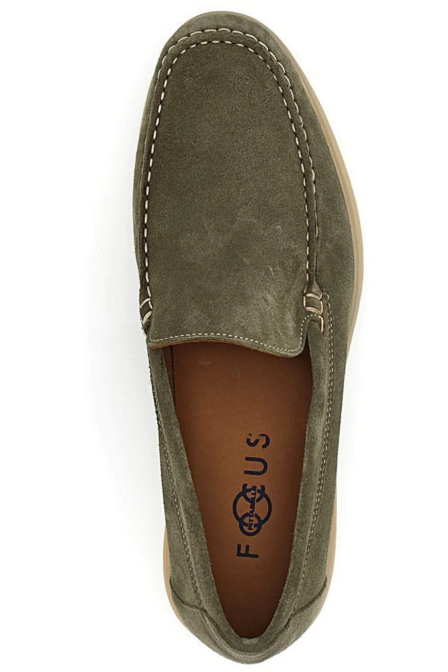 Mocassino Verde Vera Pelle Pittarello Focus 8410