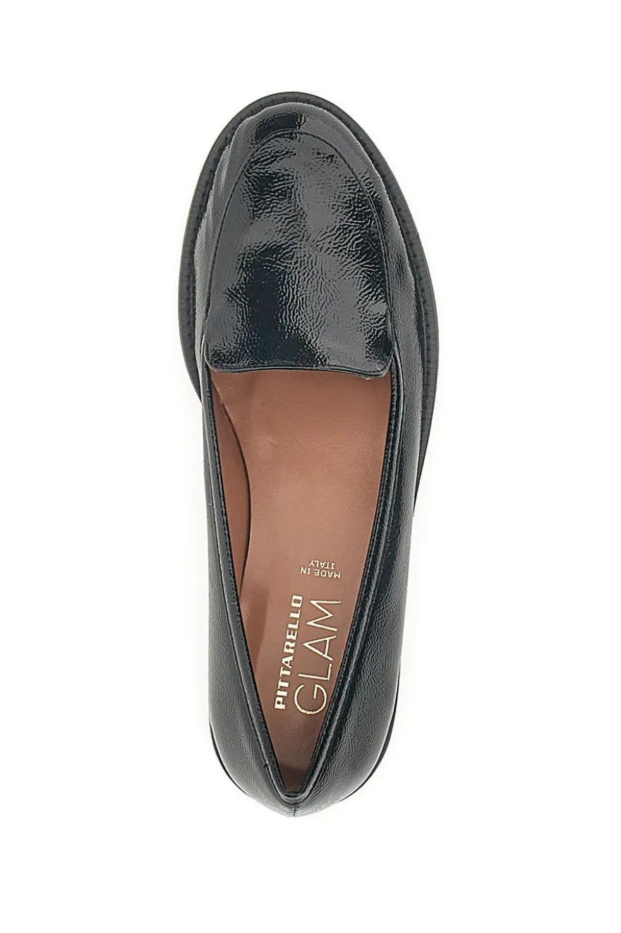 Mocassino vernice nera classico PITTARELLO GLAM 3659