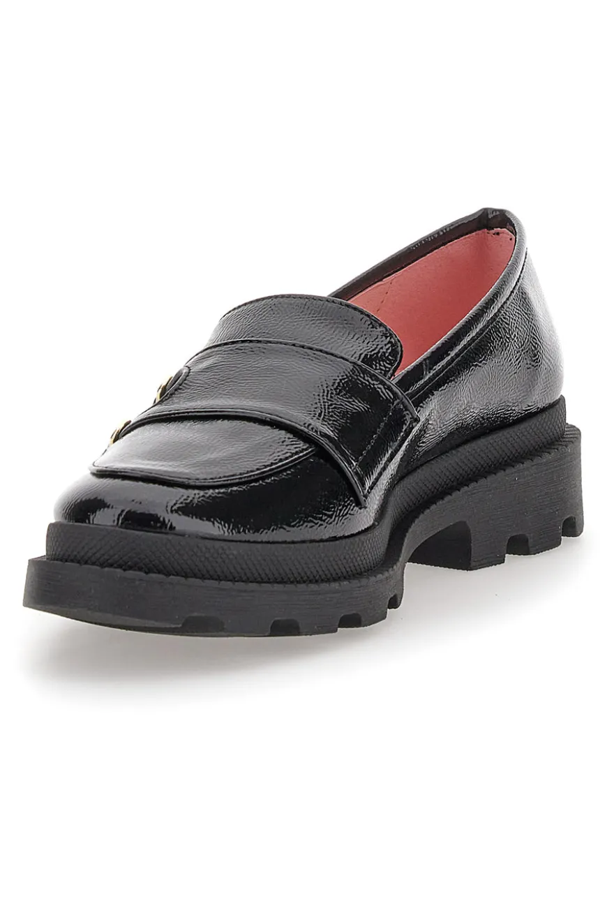 Mocassino Vernice Nera PITTARELLO GLAM 3666FC