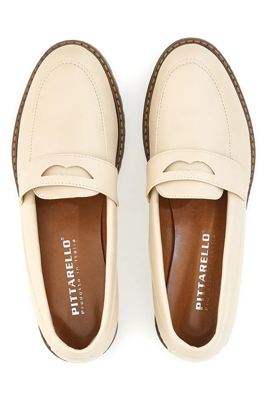 Mokassins Pittarello 3031 Creme