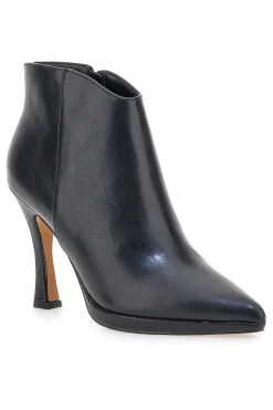 Mon dieu 1929Q20 schwarze Stiefeletten mit Spool-Absatz
