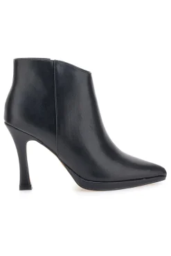 Mon dieu 1929Q20 schwarze Stiefeletten mit Spool-Absatz