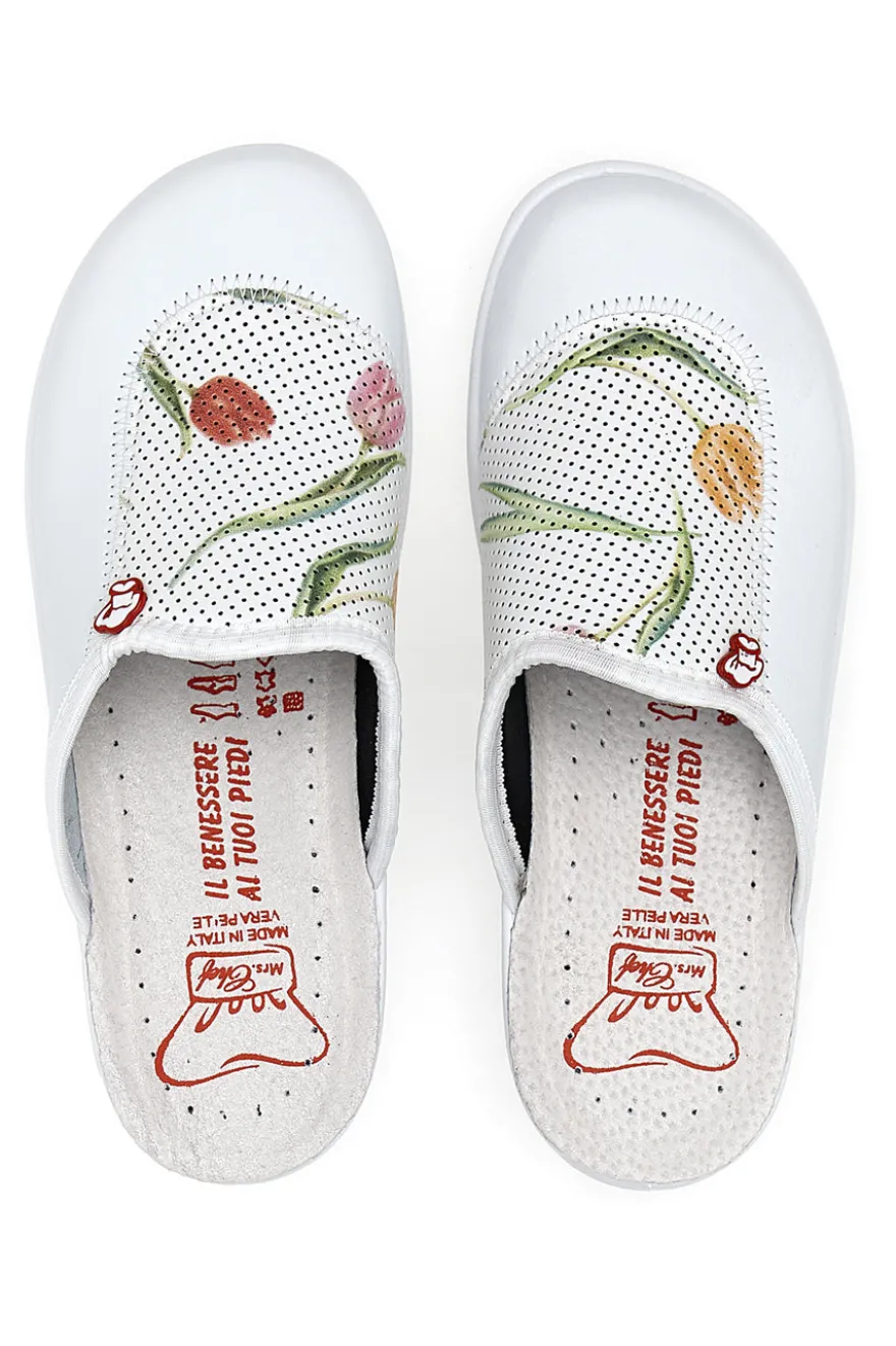 Mrs Chef 5533 Arbeitspantoffeln aus echtem Leder