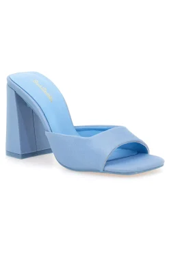 Mule con tacco largo azzurro Renato Balestra 67305