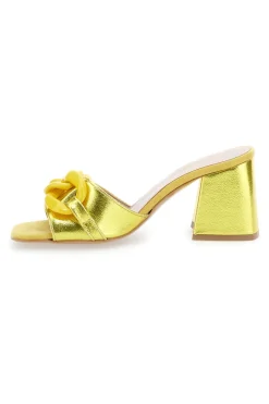 Mules Chic Pittarello 0148 Giallo Metallizzato