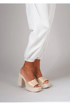 Mules Platform Pittarello 3853 Beige