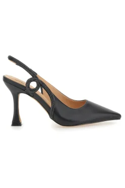 Nerecon Slingback-Pumps mit spitzer Spitze und Riemen mit Strasssteinen Mon Dieu 8820H118