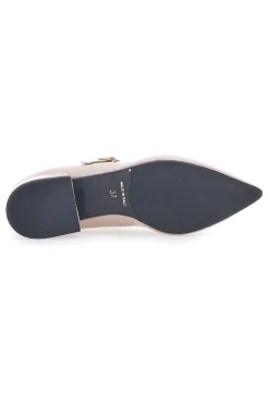Nudefarbene spitze Ballerinas Pittarello Couture 903
