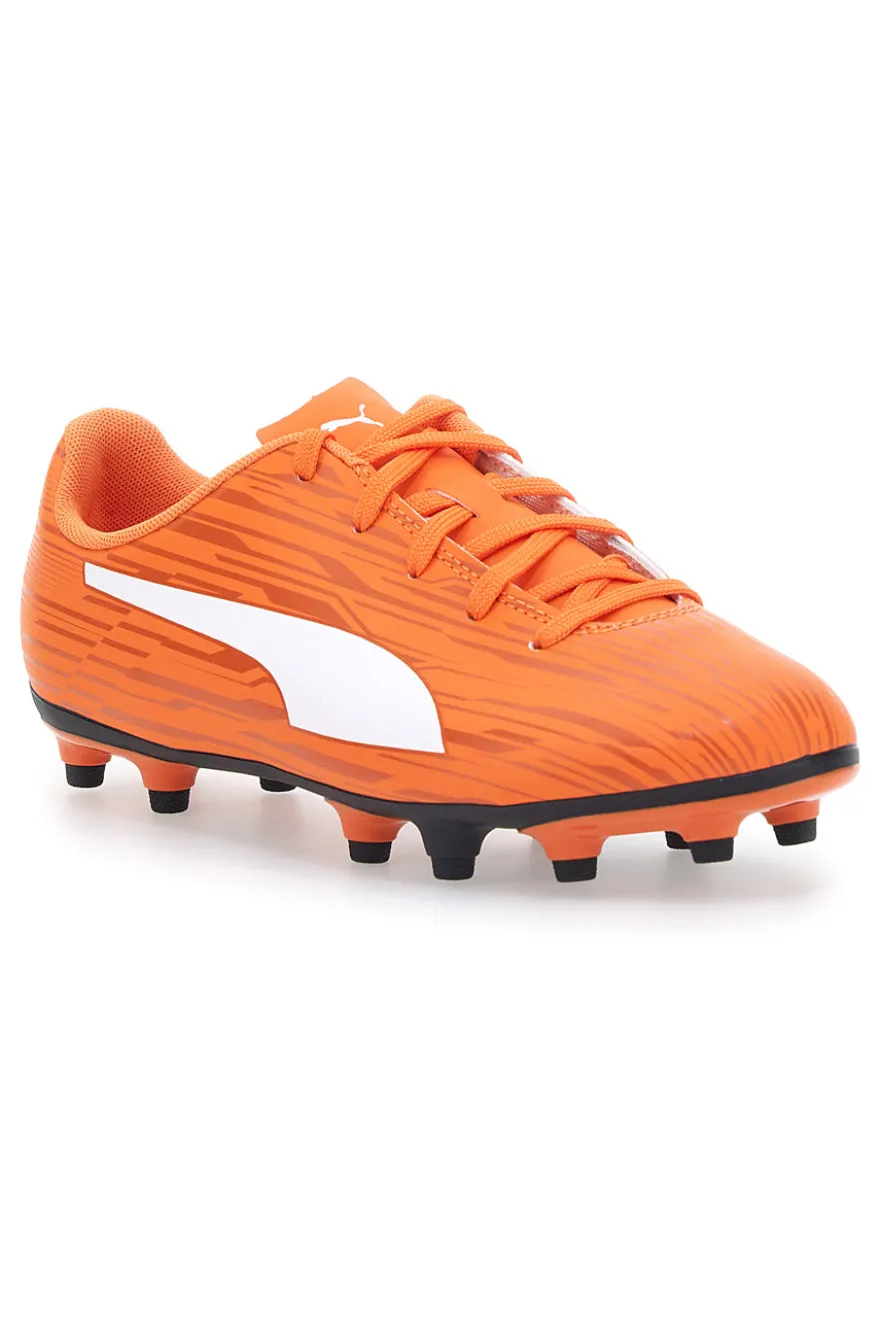 Orange Puma Rapido III FG/AG Jr. Fußballschuhe