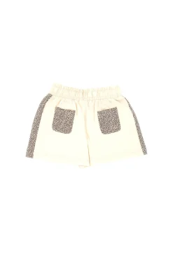 Pantaloncini Beige Con Fantasia Leopardata Pitt Kids PT-K-SH-7004