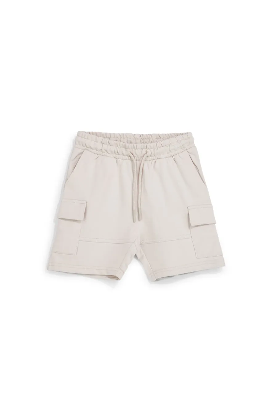 Pantaloncini beige con tasche cargo Pitt kids PT-B-S-9008