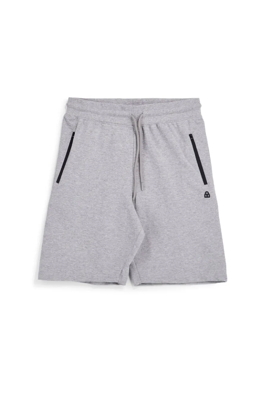 Pantaloncini corti grigi con tasche zip Boardman NBY4685