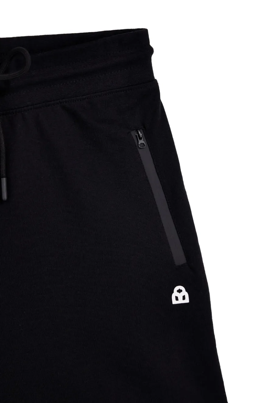 Pantaloncini corti neri con tasche zip Boardman NBY4685