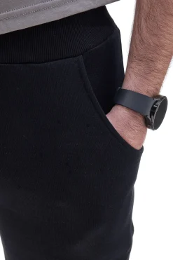 Pantaloncini Neri in Cotone con Coulisse ABARTH AH24SS005