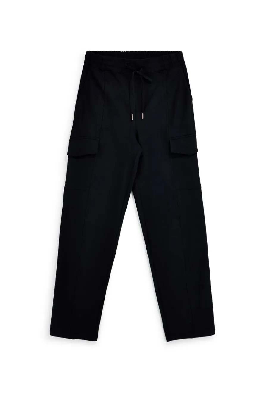 Pantalone Nero Cargo con Coulisse Skechers PT101
