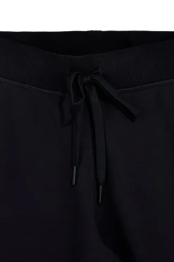 Pantalone Nero in Felpa con Coulisse e Polsini Skechers W03PT49