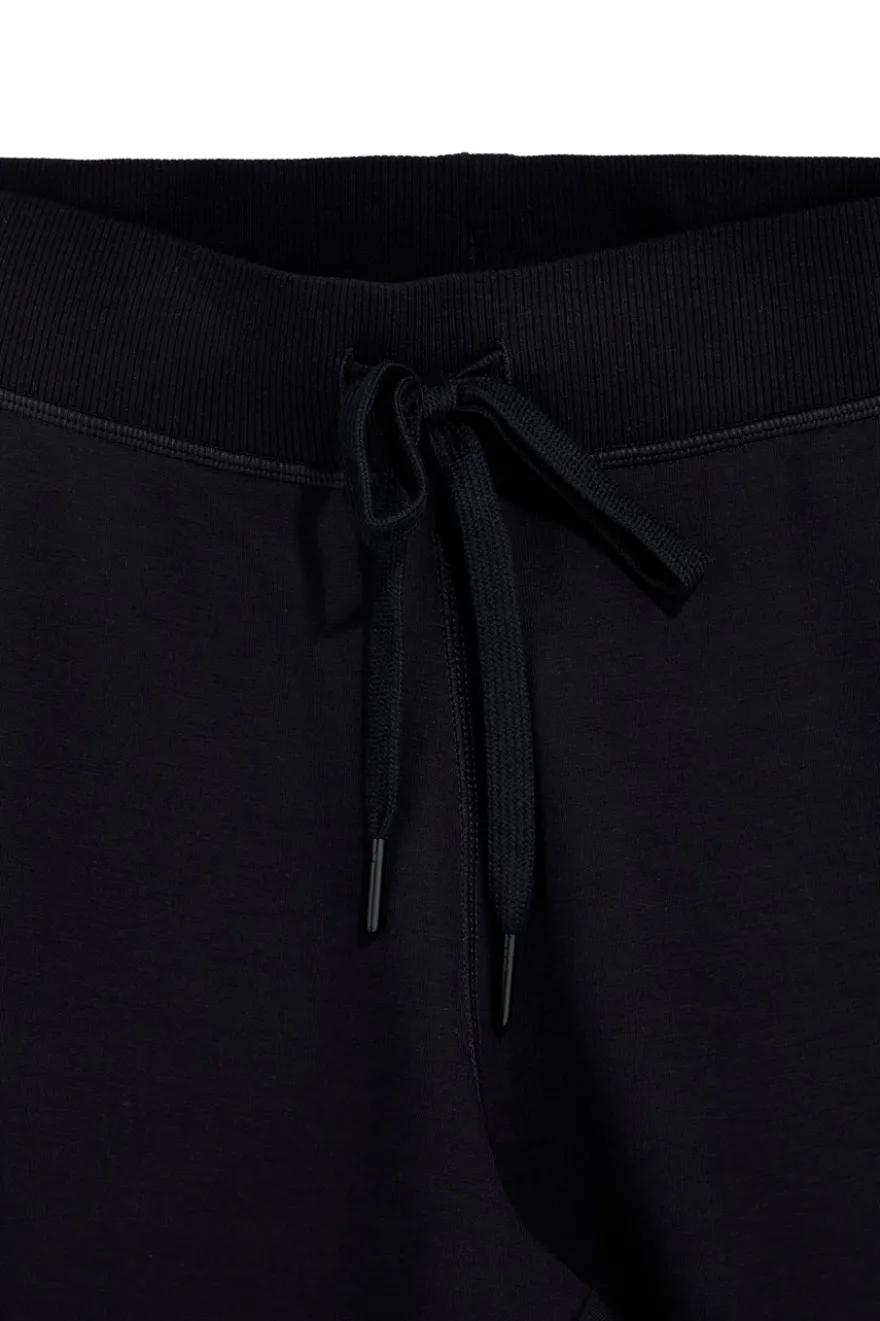 Pantalone Nero in Felpa con Coulisse e Polsini Skechers W03PT49