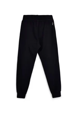 Pantalone Nero in Felpa con Coulisse e Polsini Skechers W03PT49
