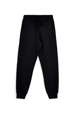 Pantalone Nero in Felpa con Coulisse e Polsini Skechers W03PT49