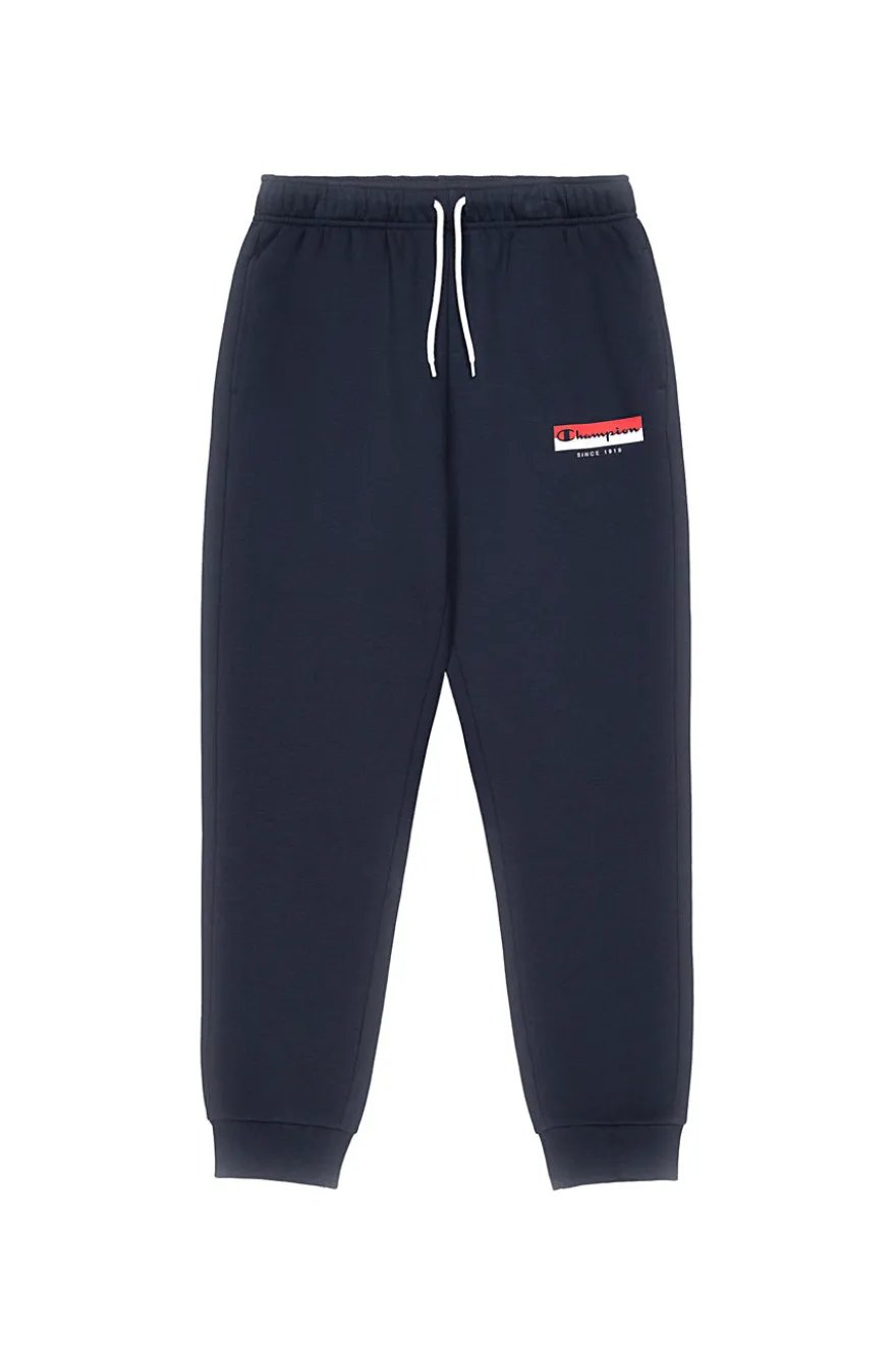 Pantalone Sportivo felpato blue CHAMPION RIB CUFF PANTS