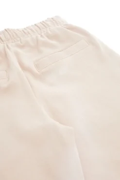 Pantaloni beige ampi con borchiette laterali Pitt Kids PT-KP-8022