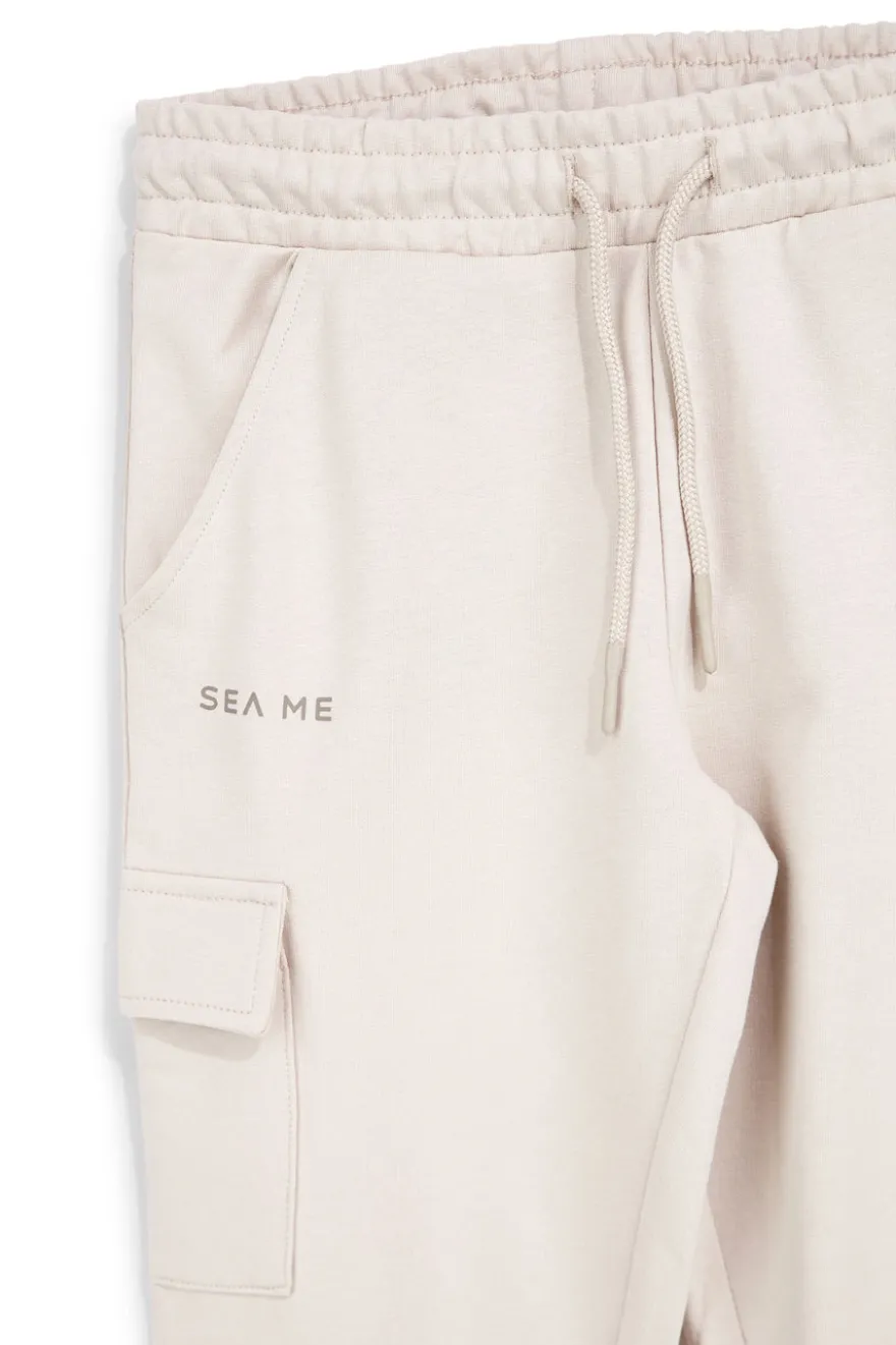 Pantaloni beige con tasche cargo Pitt kids PT-B-P-9031