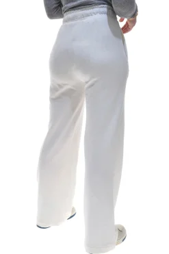 Pantaloni Bianchi con Logo Dorato NO LIMITS LAPK005S25